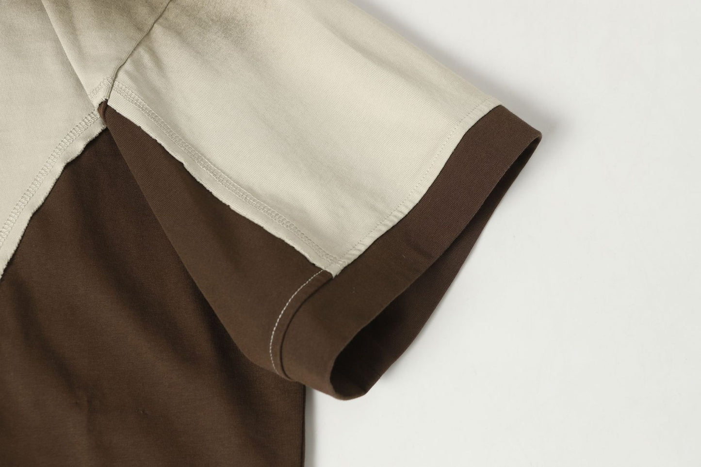 Gradient Washed Deconstructed Contrast Polo Shirt WN26801