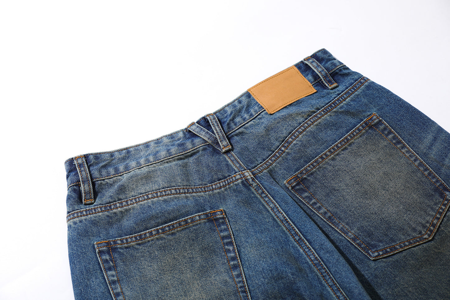 Washed Fade Cropped Denim Jeans WN25442