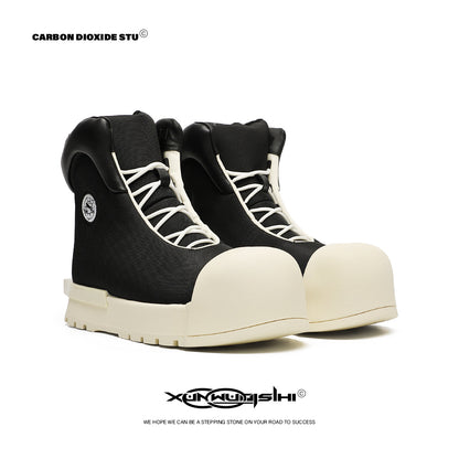 Chunky Shell Toe Platform Lace-Up Sneakers WN24527