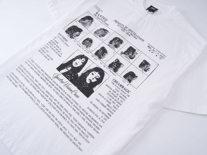 Washed Letter Print Short Sleeve T-Shirt WN25751