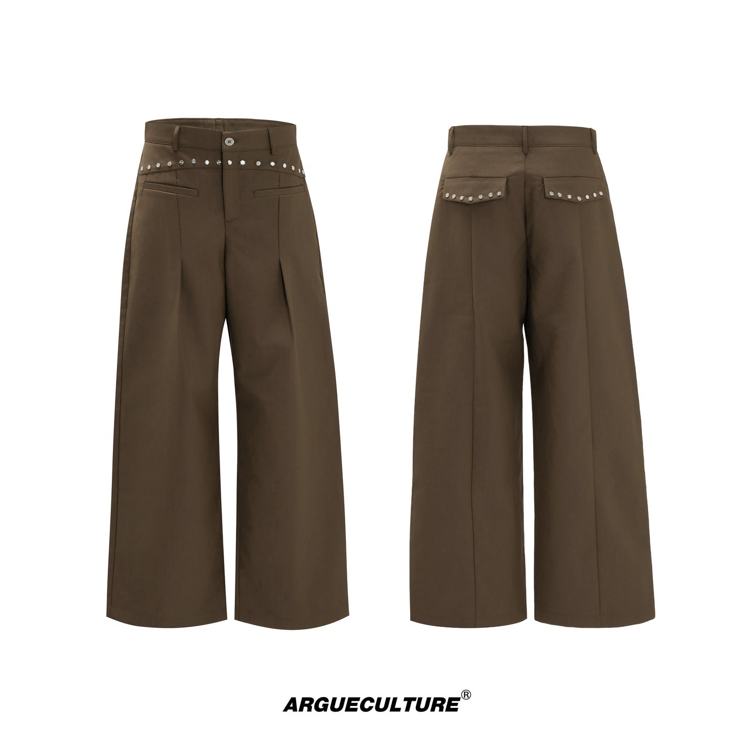 Deconstructed V-Neck Wool Blend Tailored Jacket & Trousers Setup WN21753