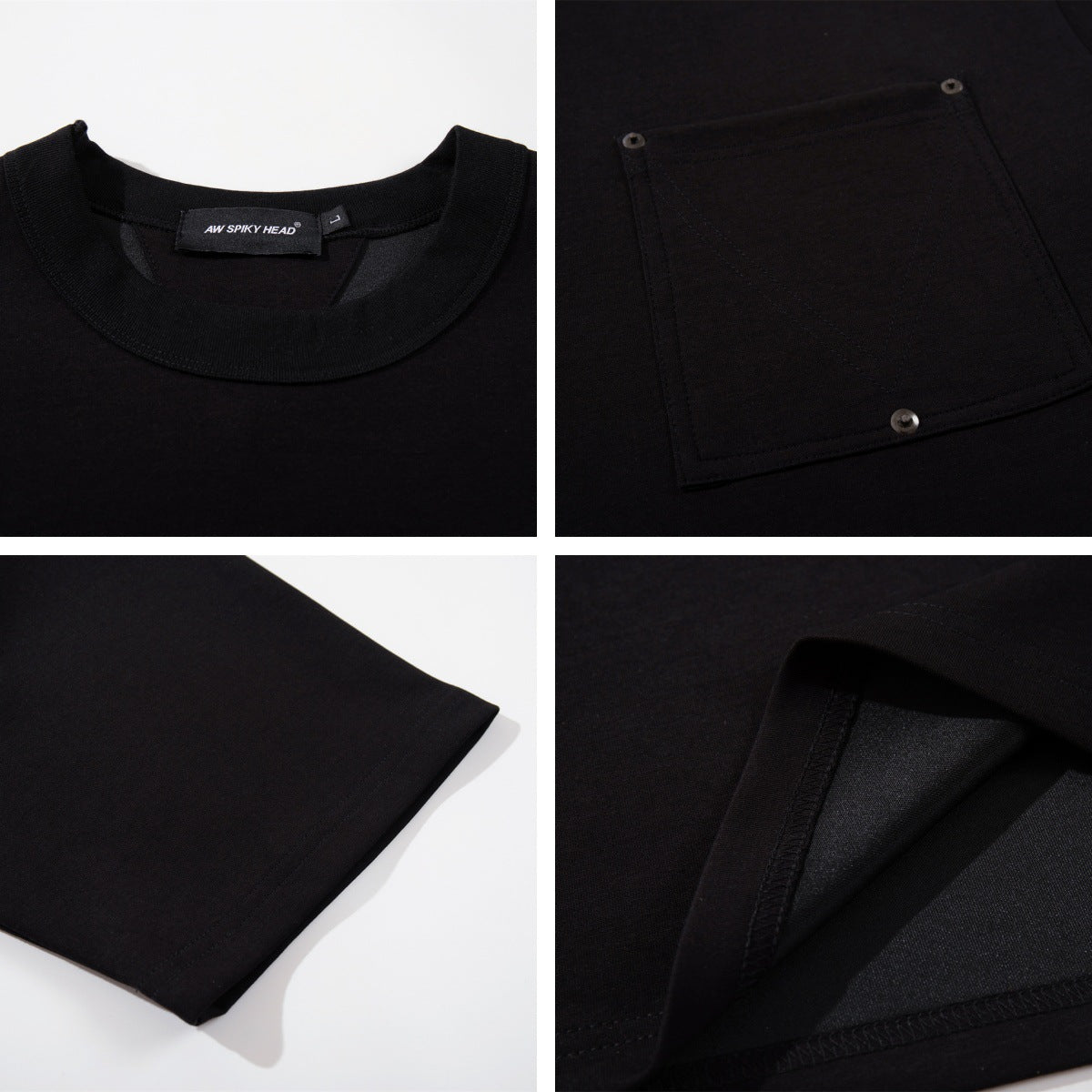 Studs Pocket Short Sleeve T-Shirt WN26964