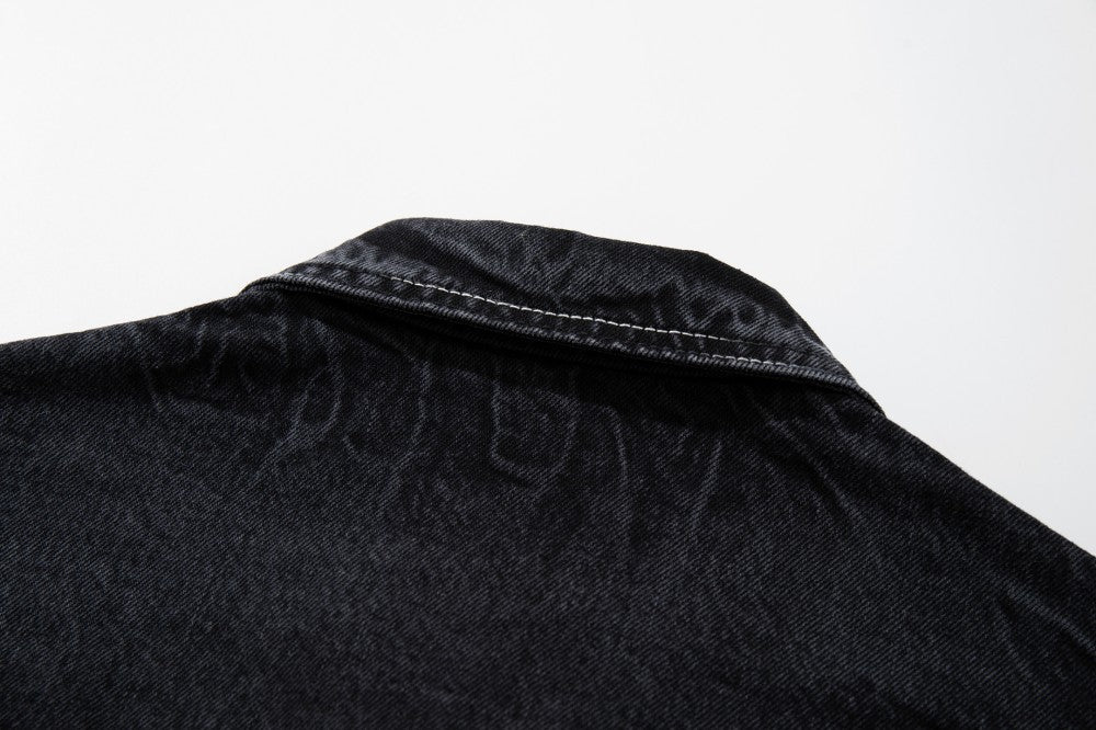 Washed Pocket Detail Denim Jacket WN27964