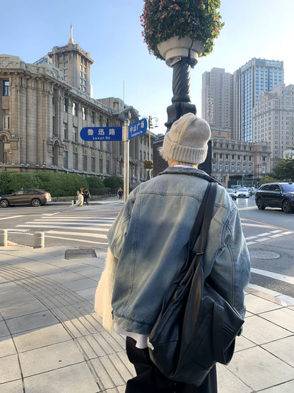 Washed Heavyweight Thick Denim Jacket WN19726