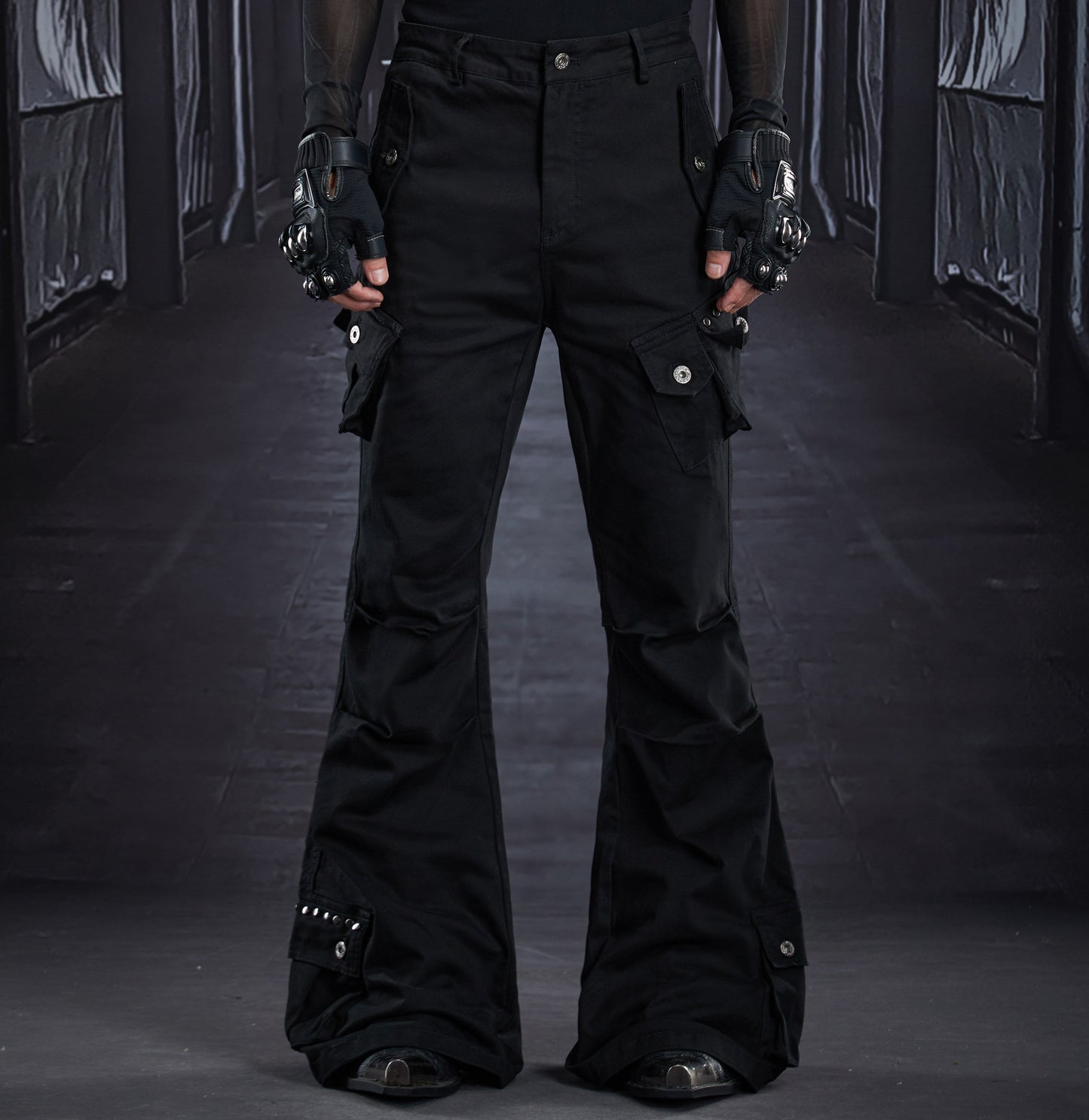 Flare Multi Pocket Cargo Pants WN22803