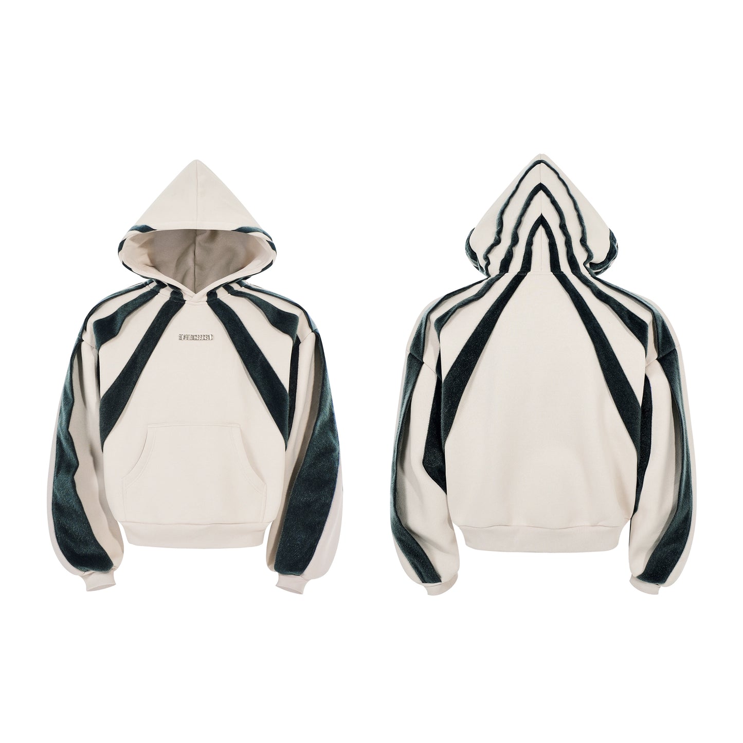 Two Mix Color Design Fleece Hoodie WN22650