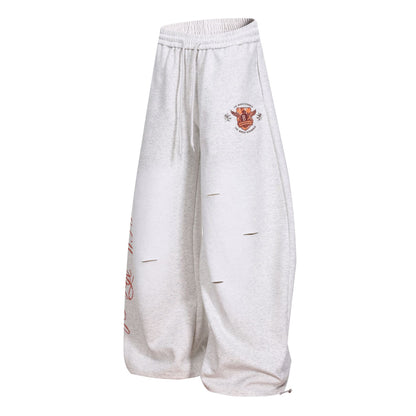 Print Barrel Leg Sweatpants WN26065