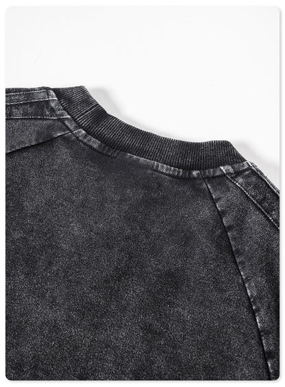 Oversize Washed Short-sleeve T-shirt WN6458