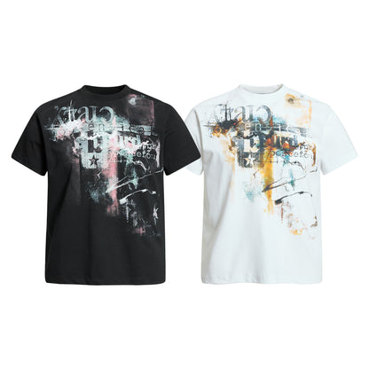 Paint Graphic Art Print Short Sleeve T-Shirt WN25991