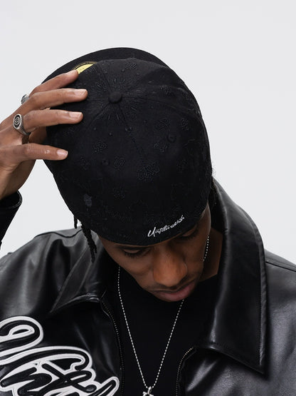 Embroidery Flat Brim Hat WN17745