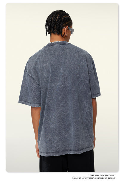 Washed Heavyweight Oversize Short Sleeve T-Shirt WN6078