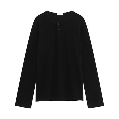 Button Henley Long Sleeve T-Shirt WN24928