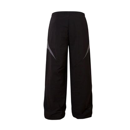 Panel Drawstring Straight Sporty Pants WN25767