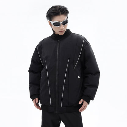 Reflective Standing-Neck Windproof Thick Jacket WN10518