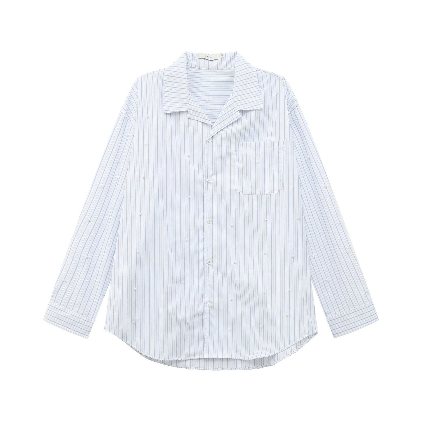 Open Collar Long Sleeve Shirt WN24870