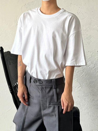 Simple Basic Short Sleeve T-Shirt WN19968