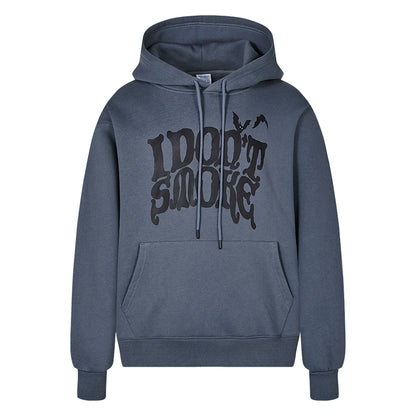 Logo Print Castle Design Pullover Hoodie WN10085