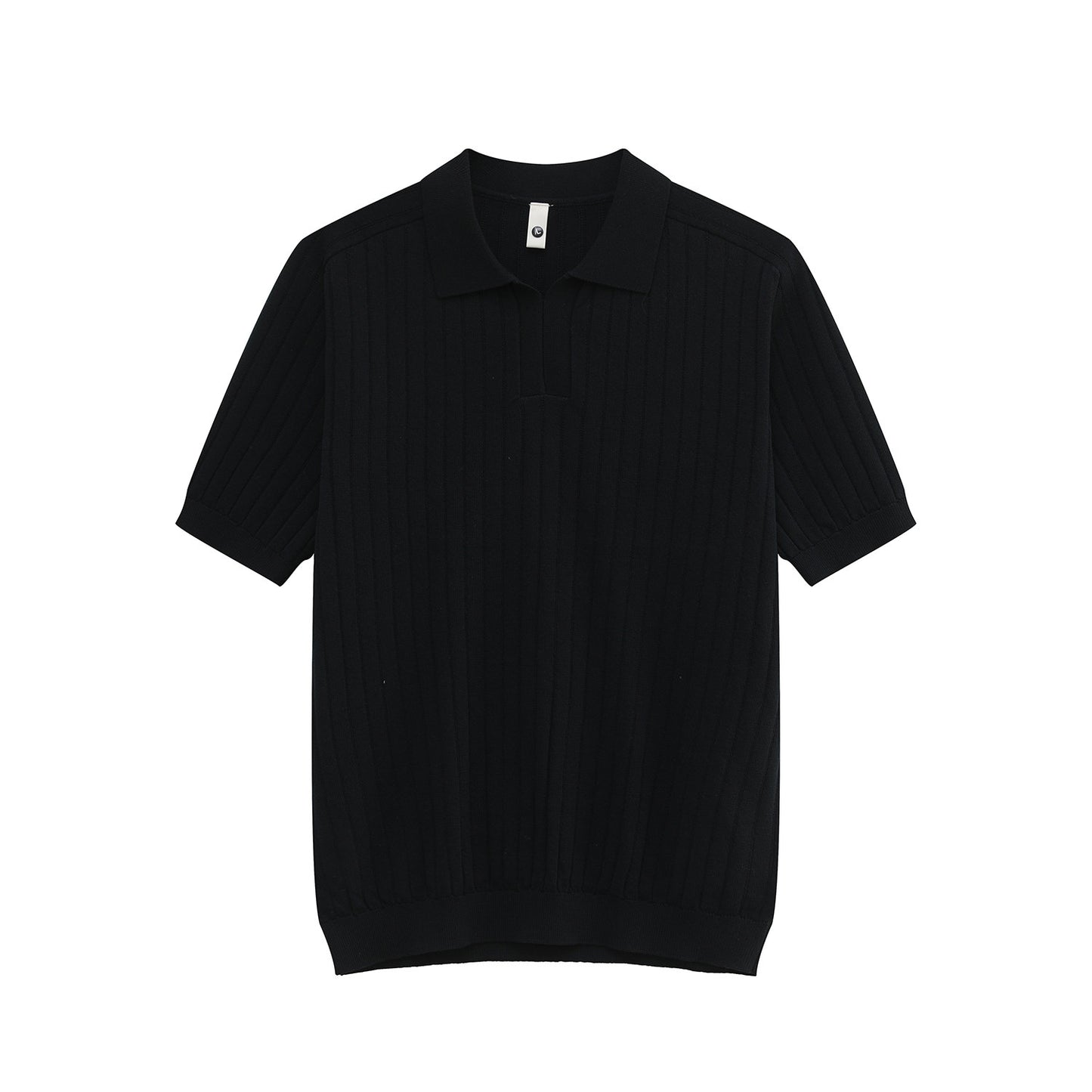 Rib Knit Short Sleeve Polo Shirt WN24951