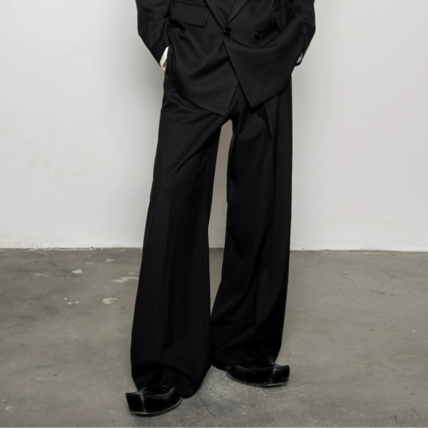 Wide Shoulder Tailored Jacket & Trousers Setup WN20880