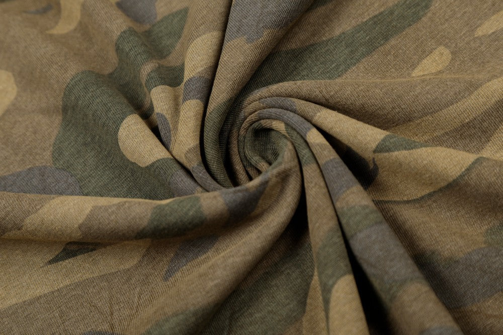 Camouflage Oversize Long Sleeve T-shirt WN28085