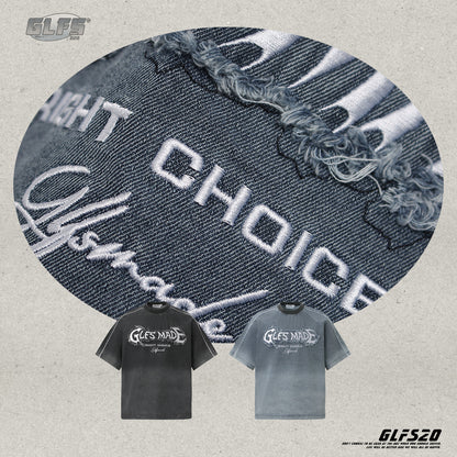 Washed Logo Print Oversize Short Sleeve T-Shirt WN26540