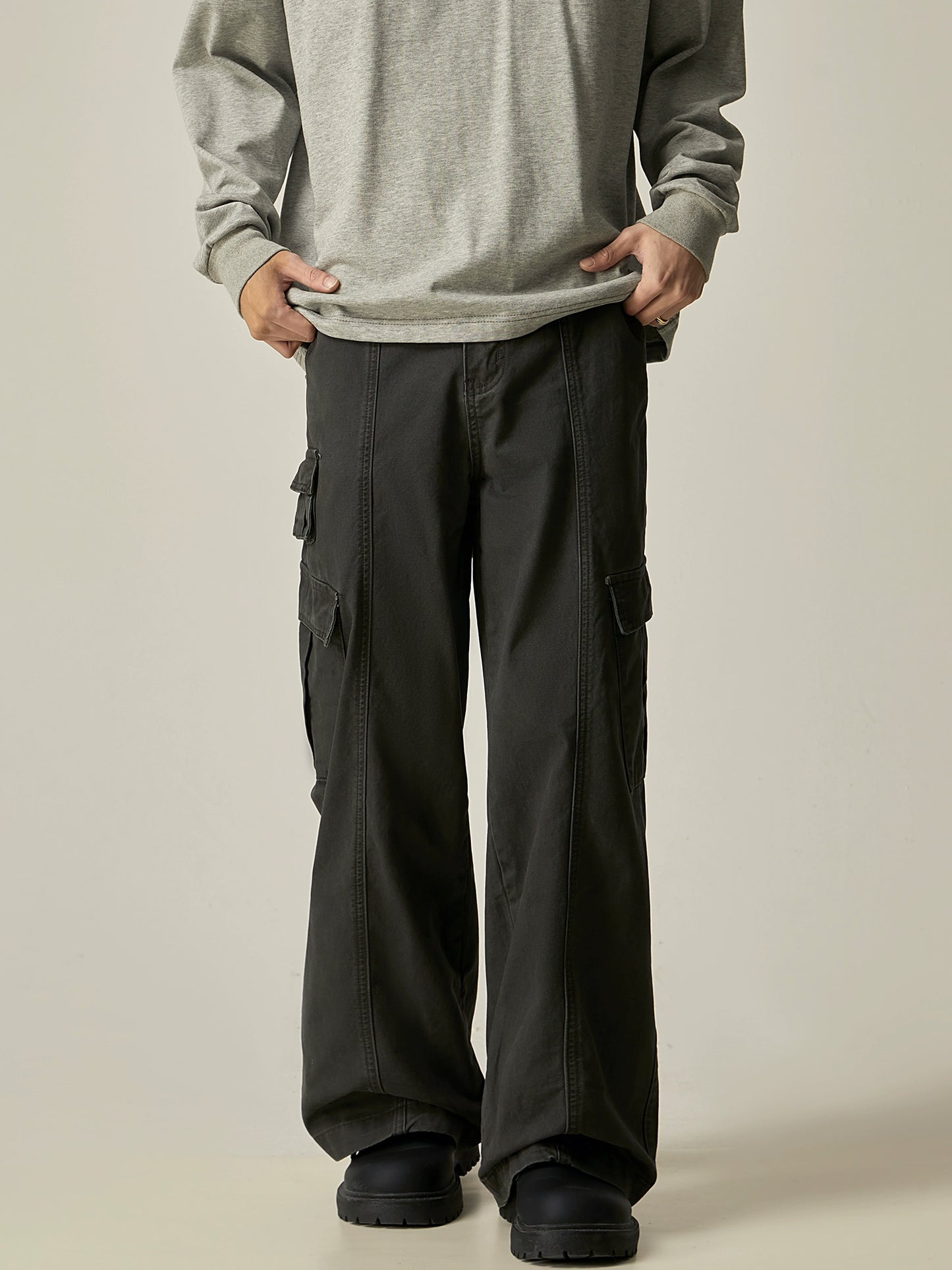 Wide Leg Cargo Pants WN8982