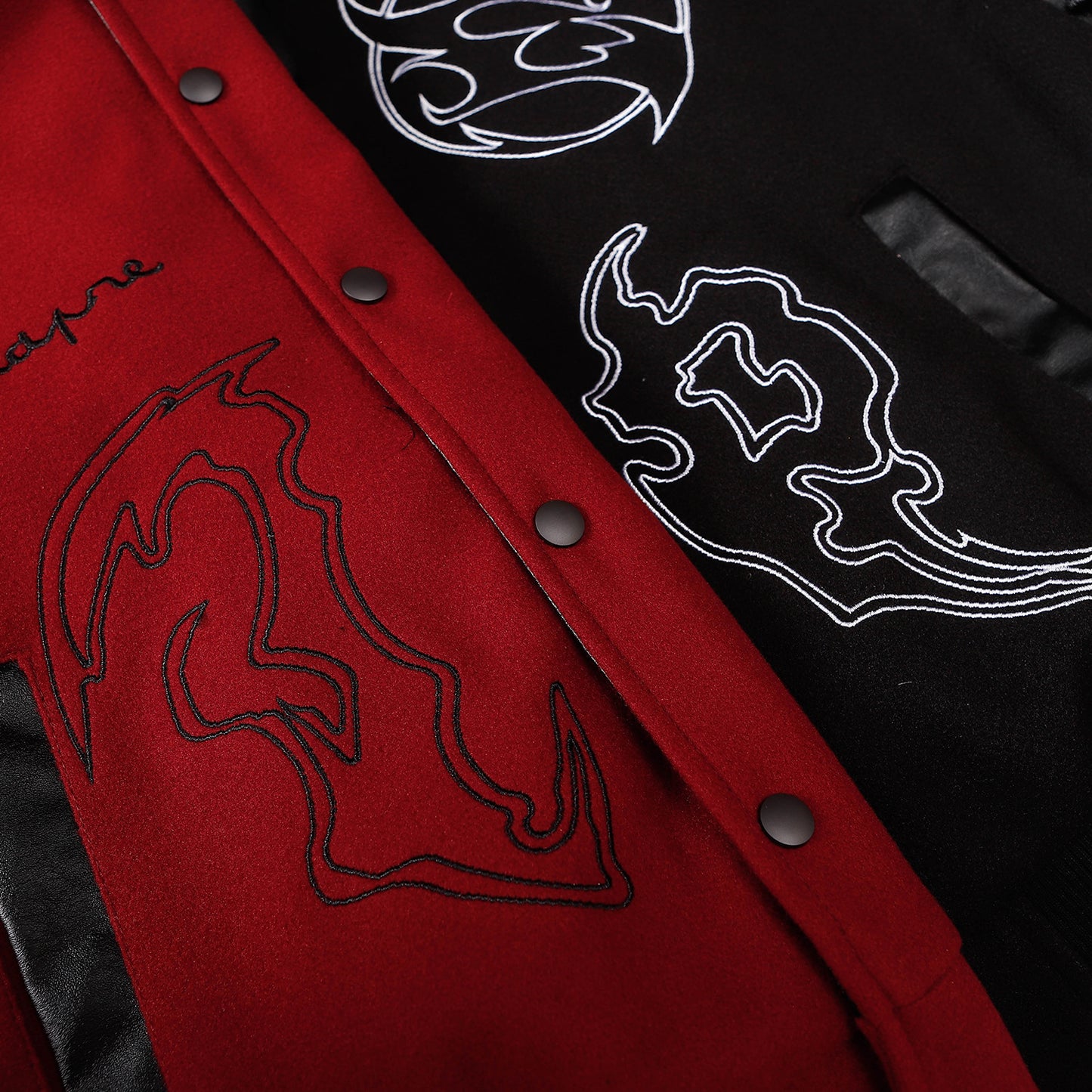 Graffiti Embroidery Baseball Jacket WN11133