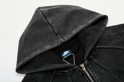 Heavyweight Washed Zipper Hoodie WN25707