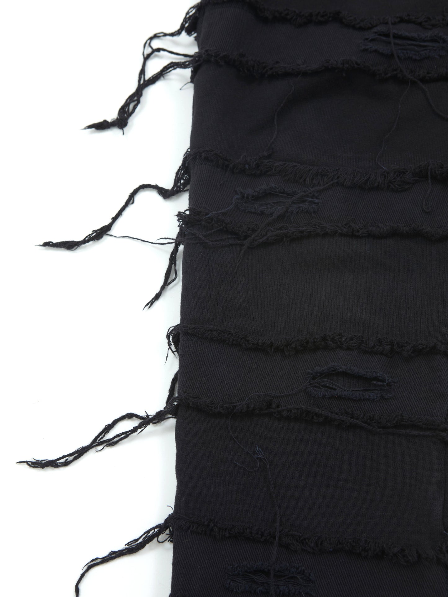 Denim Fringe Design Sweatpants WN20972