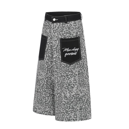 Leopard Pocket Half Pants WN25794