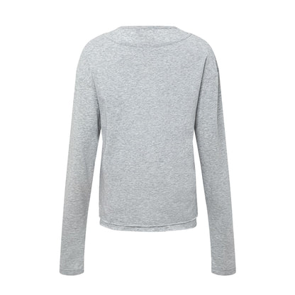Deconstruction Pleats Long Sleeve T-Shirt WN26122