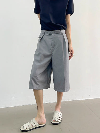 High Waist Thin Wide-Leg Trousers Shorts WN7370