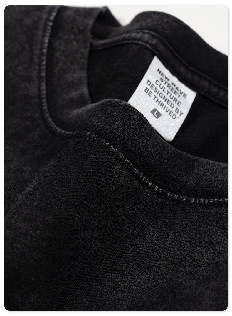 Water Washed Heavyweight Oversize Short Sleeve T-Shirt WN6077