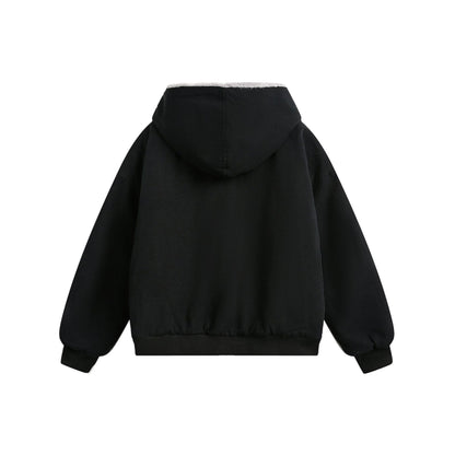 Fur Collar Sherpa-Lining Hooded Padded Jacket WN11363