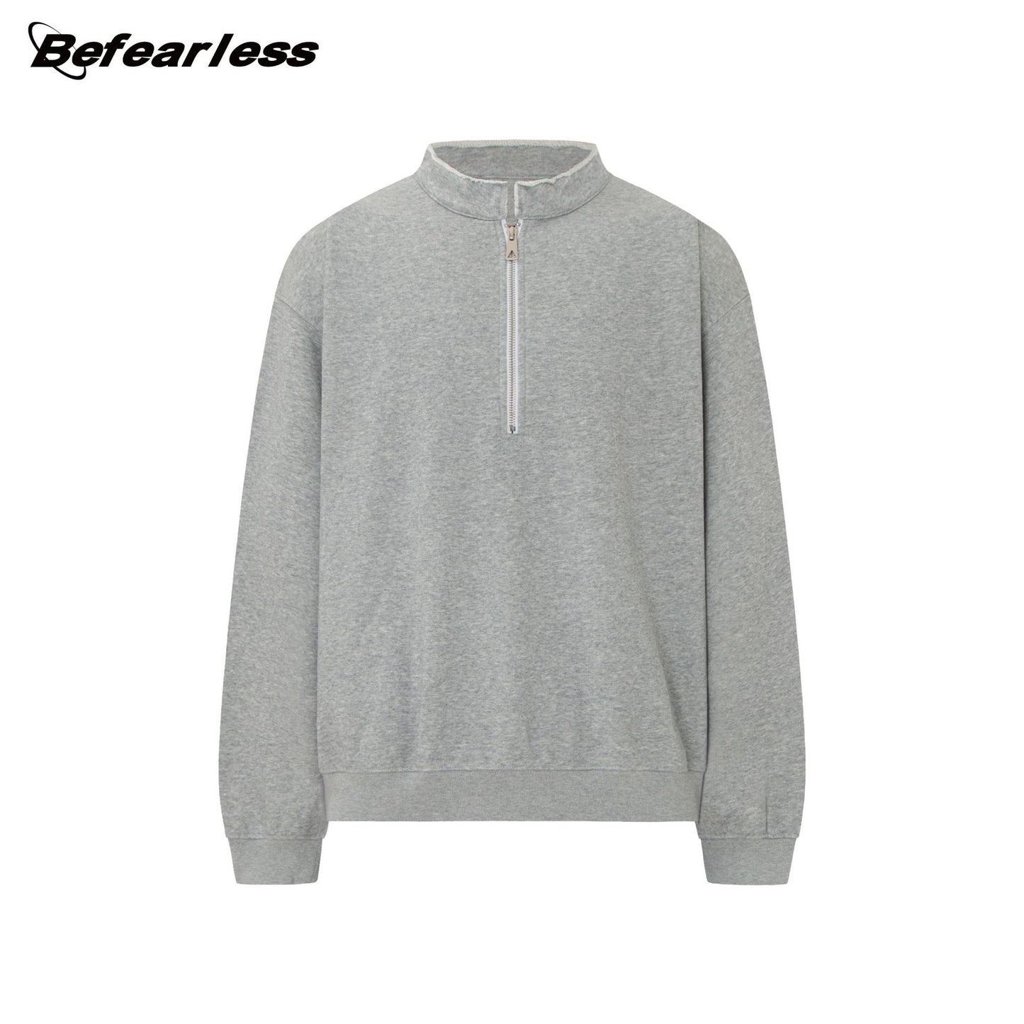 Washed Heavyweight Half-Zip Boxy Sweatshirt WN26393