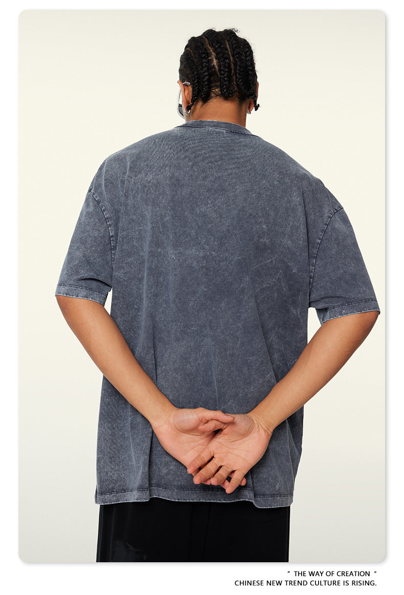 Washed Heavyweight Oversize Short Sleeve T-Shirt WN6078