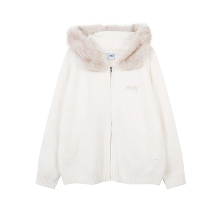 Colorblock Zipper Knit Hoodie WN21848