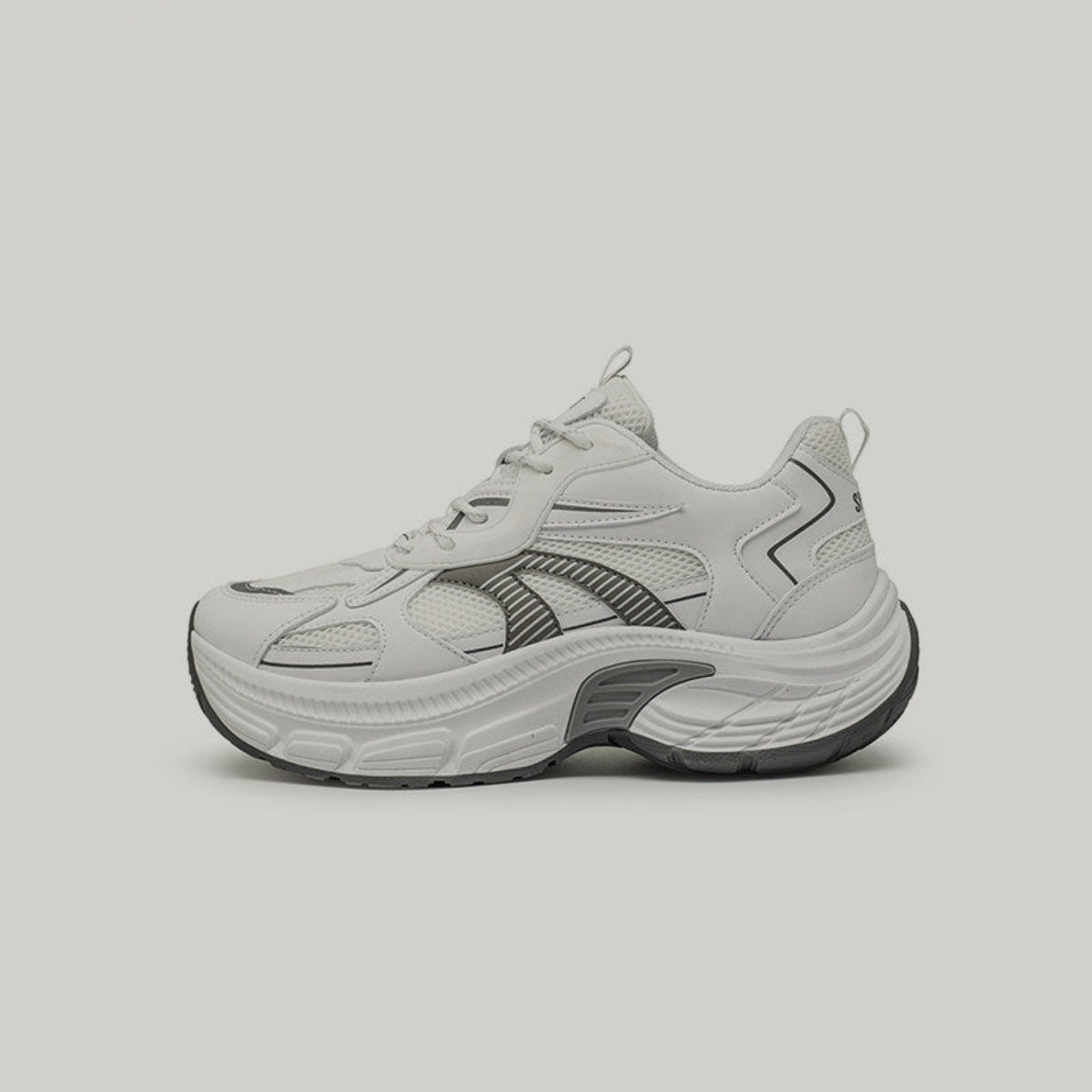 Color-Block Mesh Panel Chunky Sneakers WN23436