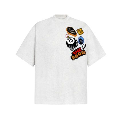 Heavyweight 8 Ball Graphic Oversize Short Sleeve T-Shirt WN26158