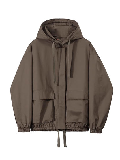 Standing Collar Outdoor Hooded Jacket WN6715