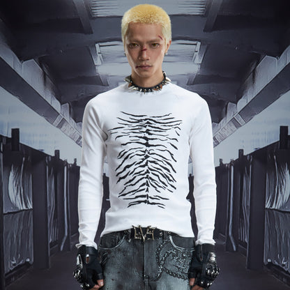 Dark Aesthetic Design Short Knit Sweater WN22873