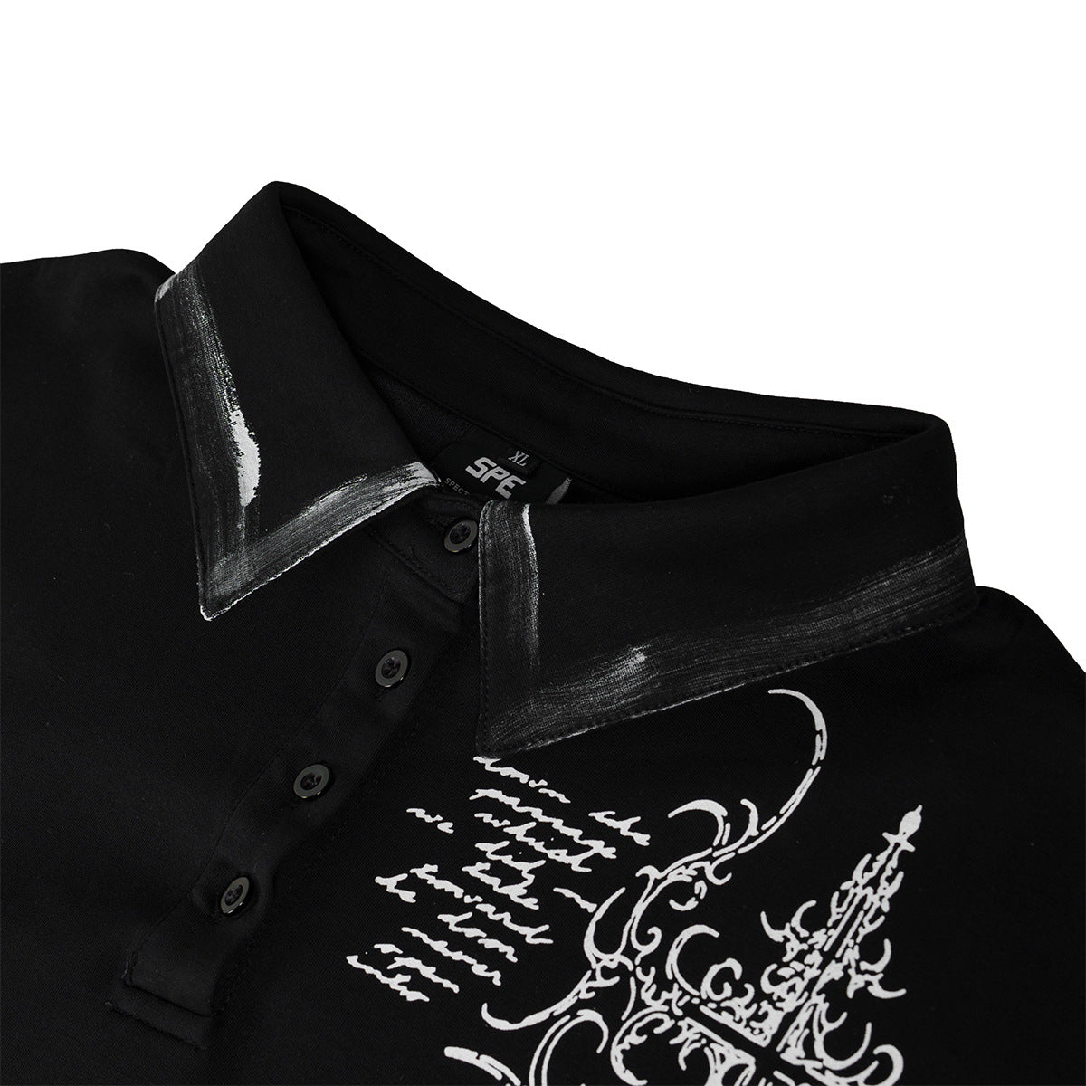 Thorn Graphic Washed Short Sleeve Polo Shirt WN25613