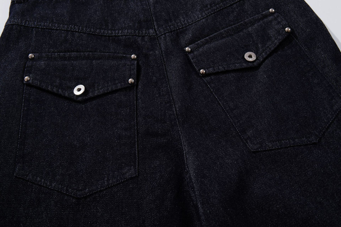Raw Denim Deconstruction Wide Leg Denim Jeans WN26105