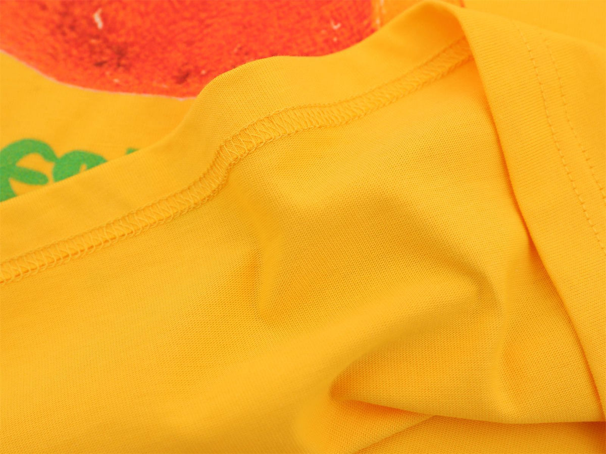 Apple Letter Print Short Sleeve T-Shirt WN26920
