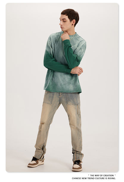 Oversize Washed Long-sleeve t-shirt WN6051