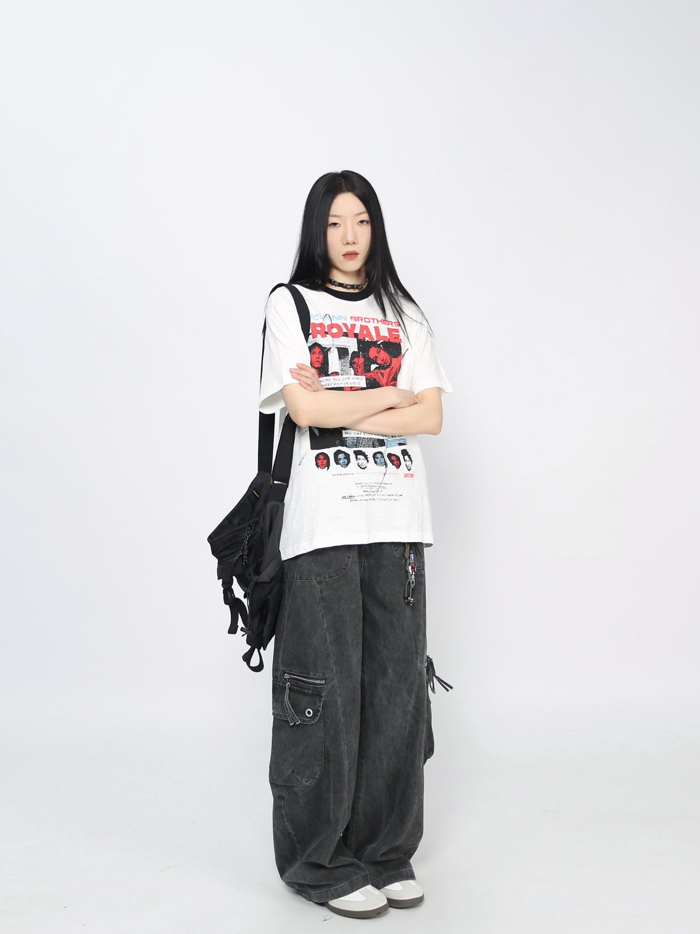 Oversize Vintage Rock Graphic T-Shirt WN24433