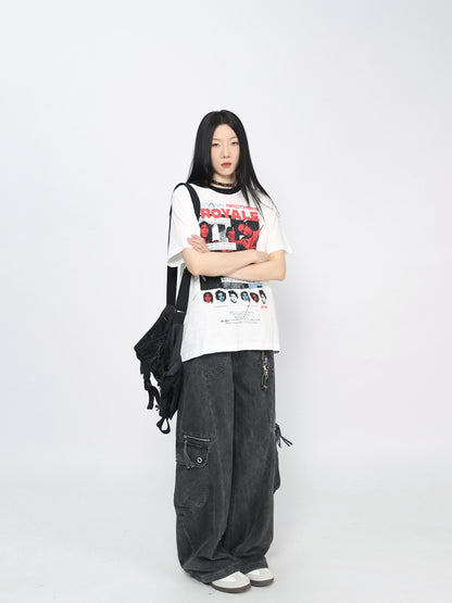 Oversize Vintage Rock Graphic T-Shirt WN24433