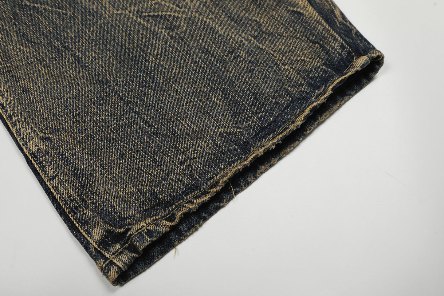Washed Fade Wide Leg Denim Jeans WN25414