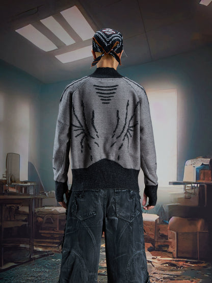 Mid-Collar Elastic Wrinkle-Resistant Knit Sweater WN21372