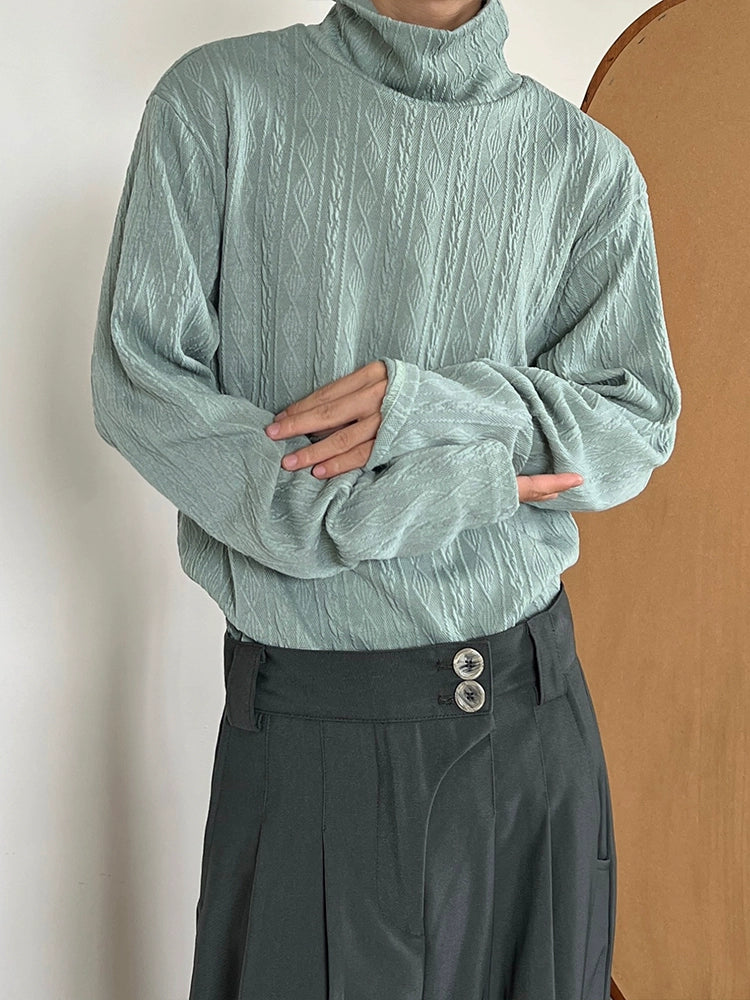 High-Neck Knit Sweater WN19963